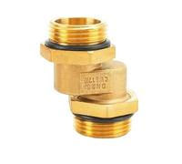 KXJSYL Tool Union Excentrique en Laiton Femelle à mâle, Adaptateur épais de 1 ", coude de Tuyau d'eau, raccords de Joint d'angle à décalage latéral, 1 pièce(Male-Male)