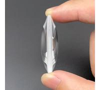 KXJSYL Tool Verre Optique K9, lentille biconvexe Ronde, loupe Double Convexe, Longueur focale 20 30 40 50 100 150 200 300 MM, 1 pièce, 19 23 30 42 44 45 50 MM(D50 F100 C8.7 E3)