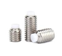 KXJSYL Tool Vis de réglage d'arrêt de Piston en Plastique en Acier Inoxydable 304, vis Tampon à tête en Nylon, 5 pièces(10pcs M3x6x1.7x1)
