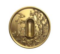 KXKJRYB Niche Murale Petit Fait à La Main Style Grec Autel Motifs Artisanale PlâTre DéCorations Murales éGlise Style Classique-D