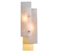 KXKLGWHN Applique murale effet marbre E14, lampe murale de style minimaliste français, applique murale câblée pour chevet, couloir, salon, restaurant