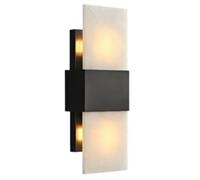 KXKLGWHN Applique murale en marbre de 40 cm (15,7 pouces), style industriel moderne, douille E14, câblée, pour intérieur, idéale pour restaurant, salon ou chambre.