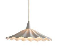 KXKLGWHN Lustre en céramique de style japonais, abat-jour de lampe à suspension parapluie créatif, lampe à suspension unique à vis E27, suspension supérieure à montage encastré, luminaires de décorati