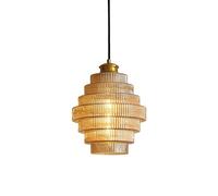 KXKLGWHN Lustre encastré, suspension en verre de style nordique, abat-jour suspendu de personnalité créative, luminaires décoratifs pour balcon de restaurant, source de lumière E27, lampe à suspension