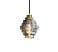 KXKLGWHN Lustre encastré, suspension en verre de style nordique, abat-jour suspendu de personnalité créative, luminaires décoratifs pour balcon de restaurant, source de lumière E27, lampe à suspension