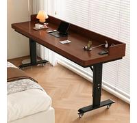 KXPSWGE Table de lit avec roulettes, Peut être surélevé de 70 à 105 cm, Mobile, Chariot pour Ordinateur Portable,Poste de Travail pour Ordinateur Portable,pour hôpital(100x50x70cm/39.3"x19.7"x27.5")