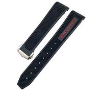 KXQYIKYI 18 mm 19 mm 20 mm 21 mm 22 mm Band de montre en caoutchouc pour Omega Sxwatch Moon Watch Speedmaster Seamaster AT150 TAG Heuer Soft Strap