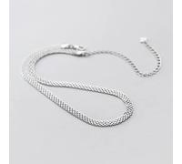 KXQYIKYI 925 Collier de cou de chaîne d'épaisseur en argent sterling 0,45 cm pour femmes