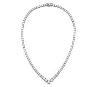 KXQYIKYI 925 Collier Moisanite en argent sterling pour femmes chaîne de verrouillage de banquet de diamant complet avec bijoux