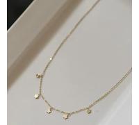 KXQYIKYI 925 étoiles Collier de chaîne de clavicule pendentielle Accessoires pour femmes