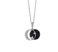 KXQYIKYI 925 Zircon Moon Star Frosted Stone Collier pour femmes bijoux d'anniversaire