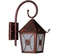 KXQYIKYI American Country Wall Lamp Farmhouse Barn Lighting Industrial Antique Rust Color Metal Metal Fixture Grosted Glass Porch Garden Aalcoas Light Light Outdoor Villa Externe câblé Hardage E27