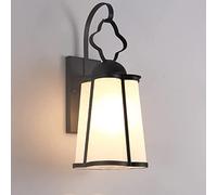 KXQYIKYI American Style Mur extérieur Light Balcon de la Lampe à Support en Fer forgé avec vitre Lantern E27 Sronie imperméable pour Garden Villa Corridor