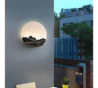 KXQYIKYI Applique murale en résine IP65 Creative Outdoor Light avec abat-jour en acrylique en acier inoxydable Villa imperméable au jardin de véranda moderne paysage extérieur de la lampe extérieure
