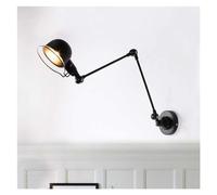 KXQYIKYI Applique Murale Industrielle en métal d'intérieur, Bras télescopique réglable, Poteau rétro à Encre Pliable, luminaire Mural