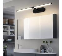 KXQYIKYI Applique Murale LED pour intérieur de Salle de Bain, Miroir, Lampe Photo pour Applique en Aluminium, entrée, Dressing, Rasage, Salon, hôtel (lumière Chaude Noire, 20 cm)