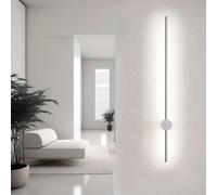 KXQYIKYI Applique Murale LED pour intérieur, rotative à 360°, Longue Bande, en Aluminium, Moderne, pour Couloir, Chambre à Coucher (lumière Blanche dorée, 60 cm)