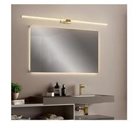 KXQYIKYI Applique Murale LED pour Miroir AC85 265 V - Longueur 530/800/950/1230/1520 mm - Plaqué Or - 360 ° - Lampe Murale (Couleur : Longueur dorée 123 cm, Taille : modifiable)