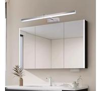 KXQYIKYI Applique Murale LED pour Miroir de Salle de Bain, télescopique, Rotatif à 180 °, avec capteur de Mouvement, Rasage Moderne et étanche pour vanité, hôtel, Vie (lumière Neutre argentée, 50 cm)