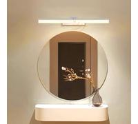 KXQYIKYI Applique Murale LED pour Miroir de Salle de Bain, télescopique, Rotatif à 180 °, avec capteur de Mouvement, Rasage Moderne et étanche pour vanité, hôtel, Vie (lumière Neutre argentée, 50 cm)