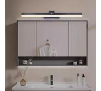 KXQYIKYI Applique Murale LED pour Miroir de Salle de Bain, télescopique, Rotatif à 180 °, avec capteur de Mouvement, Rasage Moderne et étanche pour vanité, hôtel, Vie (lumière Neutre argentée, 50 cm)