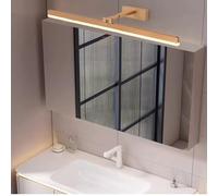 KXQYIKYI Applique Murale LED pour Miroir de Salle de Bain, télescopique, Rotatif à 180 °, avec capteur de Mouvement, Rasage Moderne et étanche pour vanité, hôtel, Vie (lumière Neutre argentée, 50 cm)