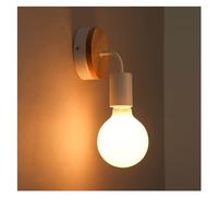 KXQYIKYI Applique Murale Minimaliste Applique Murale Fer Art Lanterne Salle de Bain Miroir Avant vanité Salle de Bain e27 Applique Murale Chambre Chevet Applique boisée, Applique Murale LED