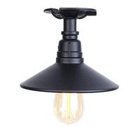 KXQYIKYI Applique Vintage Steampunk Conduite d'eau plafonnier en Fer forgé Semi-encastré plafonnier avec Robinet de Valve loft Conduite d'eau en métal Suspension pour café, Lustre de Club, Mur LED