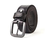 KXQYIKYI Ceinture en Cuir pour Hommes, Nouvelle Ceinture élargie réversible à Boucle ardillon en Cuir de Vache de première Couche, Ceinture d'affaires Simple et décontractée pour Jeunes de Luxe