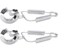 KXQYIKYI Clip Alimentaire Cuisine Tongs 2pcs en Acier Inoxydable Pinces d'escargot Escargot Service Tongs Clamp Cuisine Fruits de mer Tongs de Cuisson des ustensiles de Cuisine