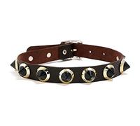 KXQYIKYI Collier en cuir exagéré, collier Rock pour dames, chaîne de clavicule