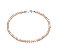 KXQYIKYI Collier perlé rond au pain naturel avec 925 accessoires fins pour la fête/le mariage