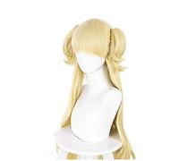 KXQYIKYI Cosnoble Shadows House Wig Anime Emilyko Cosplay Long Gold Ponytail Costume Accessoire
