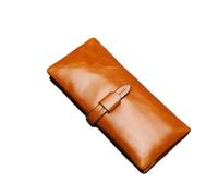 KXQYIKYI Cuir Long Money Clips Women's Cow Hide Portefeuille Classe de Cartes de Visite Blocage des Portefeuilles Posses à Main (Taille: Jaune)