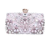 KXQYIKYI Diamants perlées Sacs de soirée pour femmes Fleur Fleur Golden Clated Chain d'épaule des sacs à main