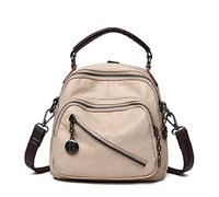 KXQYIKYI Femme des sacs à bandoulière en cuir Bagpack Small Back Pack Pack Sacs Hands (comme indiqué une taille unique)