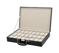 KXQYIKYI GaRcan Boîtier de Montre 24 Grilles Boîte de Montre en Cuir PU Valise de Rangement de Montre Grand Espace boîte de Rangement de Montre étui Organisateur de Bijoux boîte de Montre