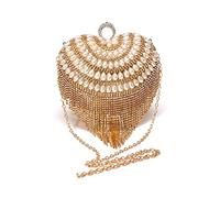 KXQYIKYI Journée des femmes, petites embrayages diamants en métal doigt les sacs de soirée élégants avec handle de gland perlé