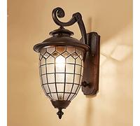 KXQYIKYI Lampe Murale extérieure européenne extérieur Mount Light Victorian Garden Decorative Anti-Rust Outside House Lampes Villa Corridor Coffee Gold, High 20.47 ”