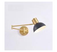 KXQYIKYI Lampe Murale Lumière Murale Industrielle A réglable Conce de Mur Adapté Dome Shade E27 Swing Bran Lampes murales Étude LICTER LECLUGE Mur Alimentation Chambre SOI