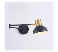 KXQYIKYI Lampe Murale Lumière Murale Industrielle A réglable Conce de Mur Adapté Dome Shade E27 Swing Bran Lampes murales Étude LICTER LECLUGE Mur Alimentation Chambre SOI