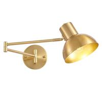 KXQYIKYI Lampe Murale Lumière Murale Industrielle A réglable Conce de Mur Adapté Dome Shade E27 Swing Bran Lampes murales Étude LICTER LECLUGE Mur Alimentation Chambre SOI
