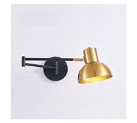 KXQYIKYI Lampe Murale Lumière Murale Industrielle A réglable Conce de Mur Adapté Dome Shade E27 Swing Bran Lampes murales Étude LICTER LECLUGE Mur Alimentation Chambre SOI