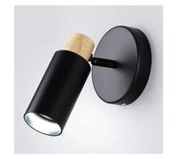 KXQYIKYI Lampe Murale Mur Mur Spotlight, Lampes d'éclairage de Chevet en Fer en Bois, 5W LED Pincons muraux Lumière Murale réglable pour la Chambre d'étude d'escalier, 3000K / Noir / 6000K