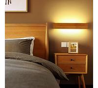KXQYIKYI Lampes murales LED en Bois de chêne, Lampe de lit pour Chambre à Coucher, Salle de Bain, Applique Murale en Bois Massif, décorations murales