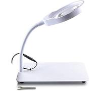 KXQYIKYI Loupe d'écran HD de Bureau, loupe à Lampe LED 10X avec lumière LED, Double Confort