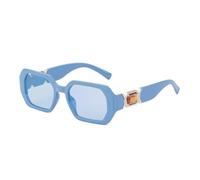 KXQYIKYI Lunettes de soleil rectangulaires en strass pour femme - Luxe - Tendance - Carré - Pour femme - Diamant brillant