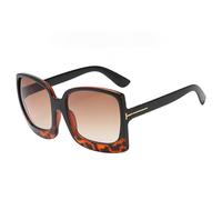 KXQYIKYI Lunettes de soleil surdimensionnées en plastique pour femme avec dégradé UV400
