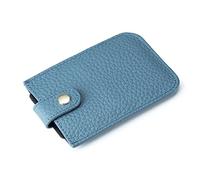 KXQYIKYI Mini Porte-Cartes de crédit bloquant RFID pour Femmes, Portefeuille en Cuir Fin avec emplacements pour Cartes empilés (Vert)