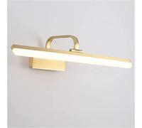 KXQYIKYI Miroir Light Simple Mermor Mirror Moderne Miroir Avant Tous Copper Acrylique Termoneux Anti-Fog Lampe Murale de Salle de Bain Europe